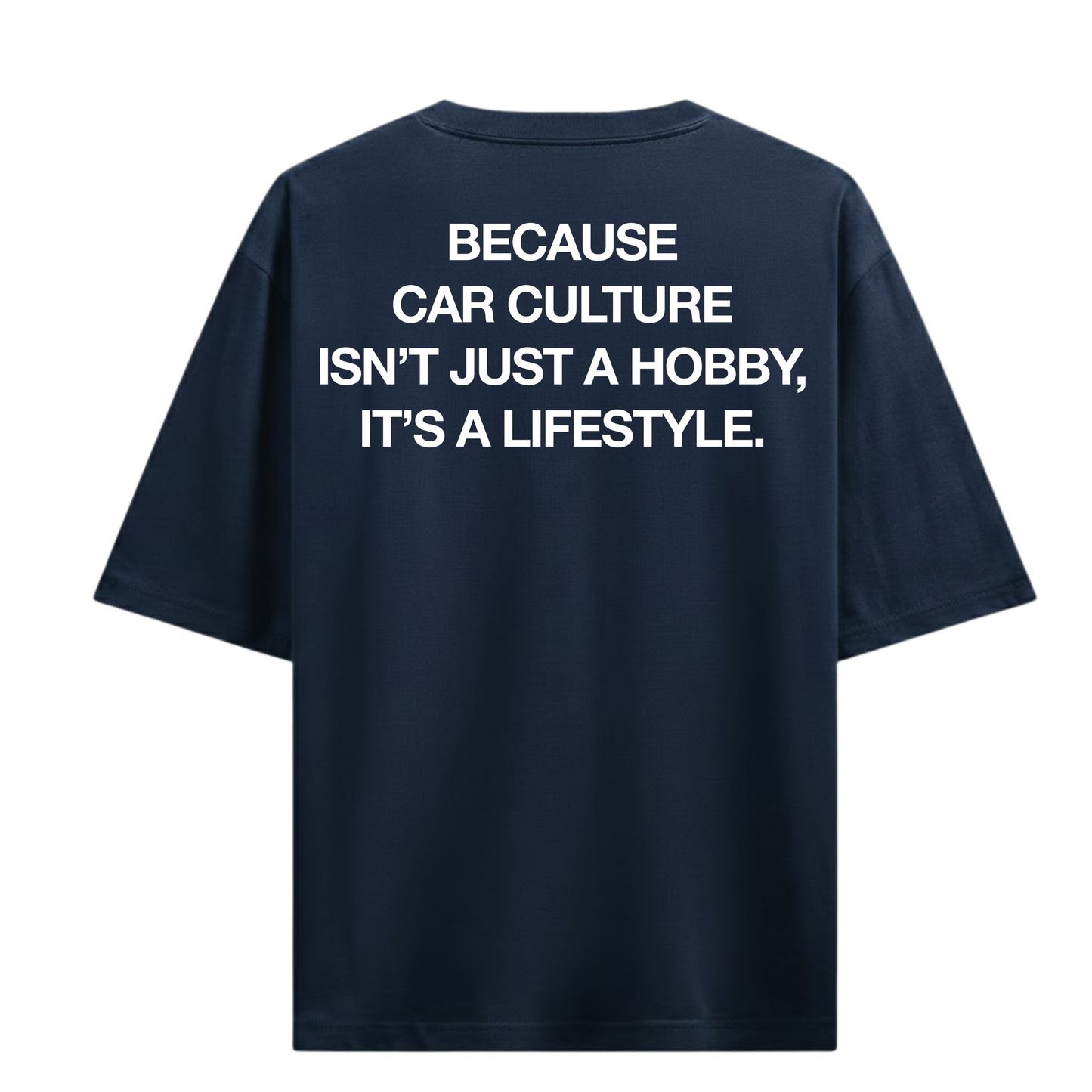 CAR CULTURE LIFESTYLE BLUE OVERSIZED T-SHIRT
