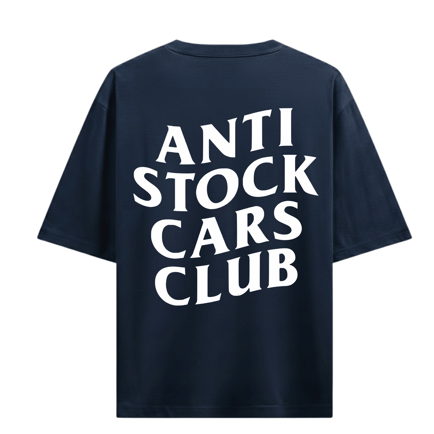 ANTI STOCK CARS CLUB NAVY OVERSIZED T-SHIRT