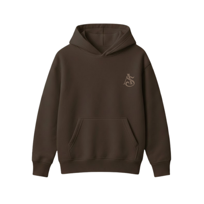DRIP BROWN OVERSIZED HOODIE