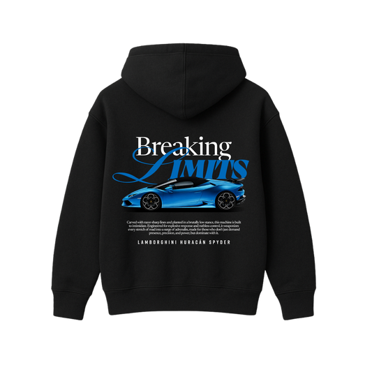 BREAKING LIMITS BLACK OVERSIZED HOODIE