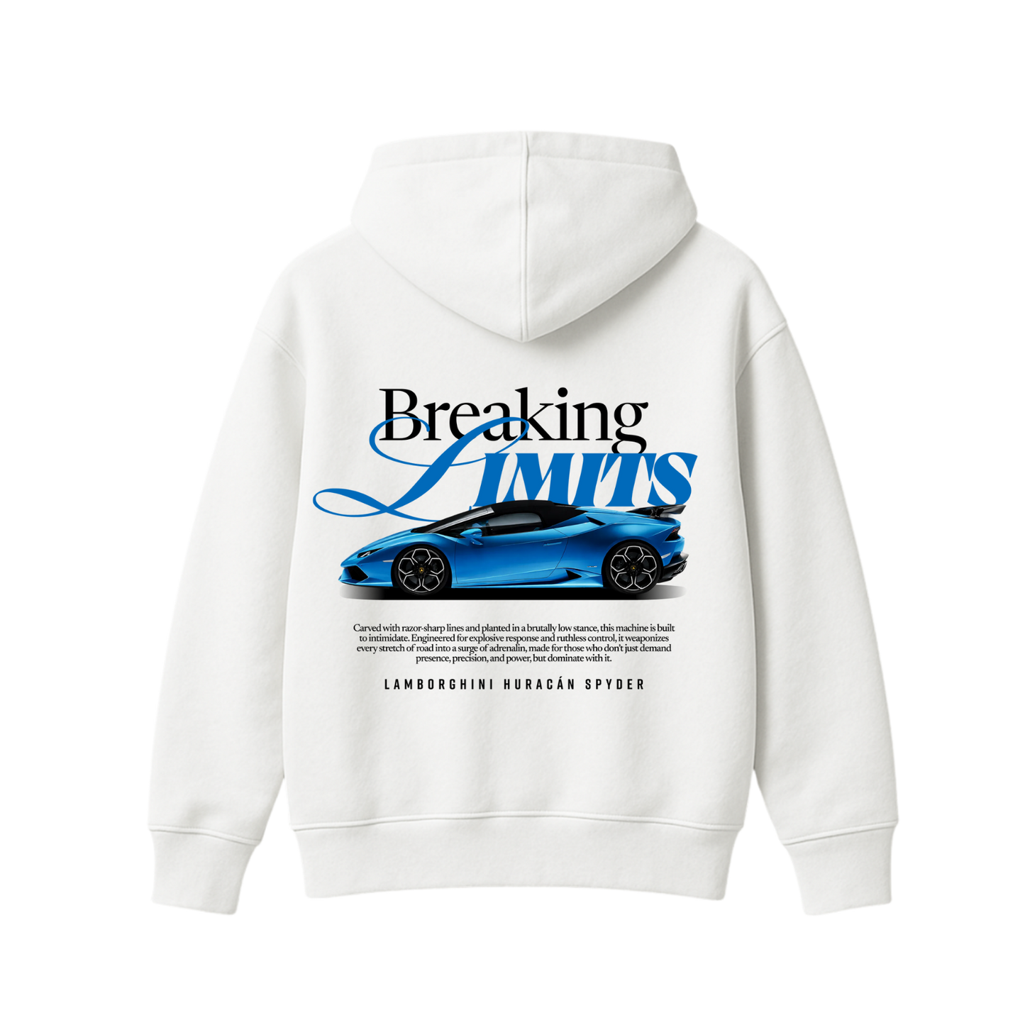 BREAKING LIMITS BLUE OVERSIZED HOODIE