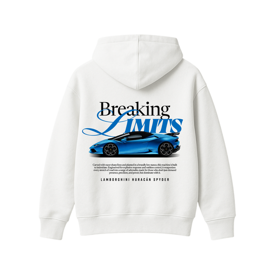 BREAKING LIMITS BLUE OVERSIZED HOODIE