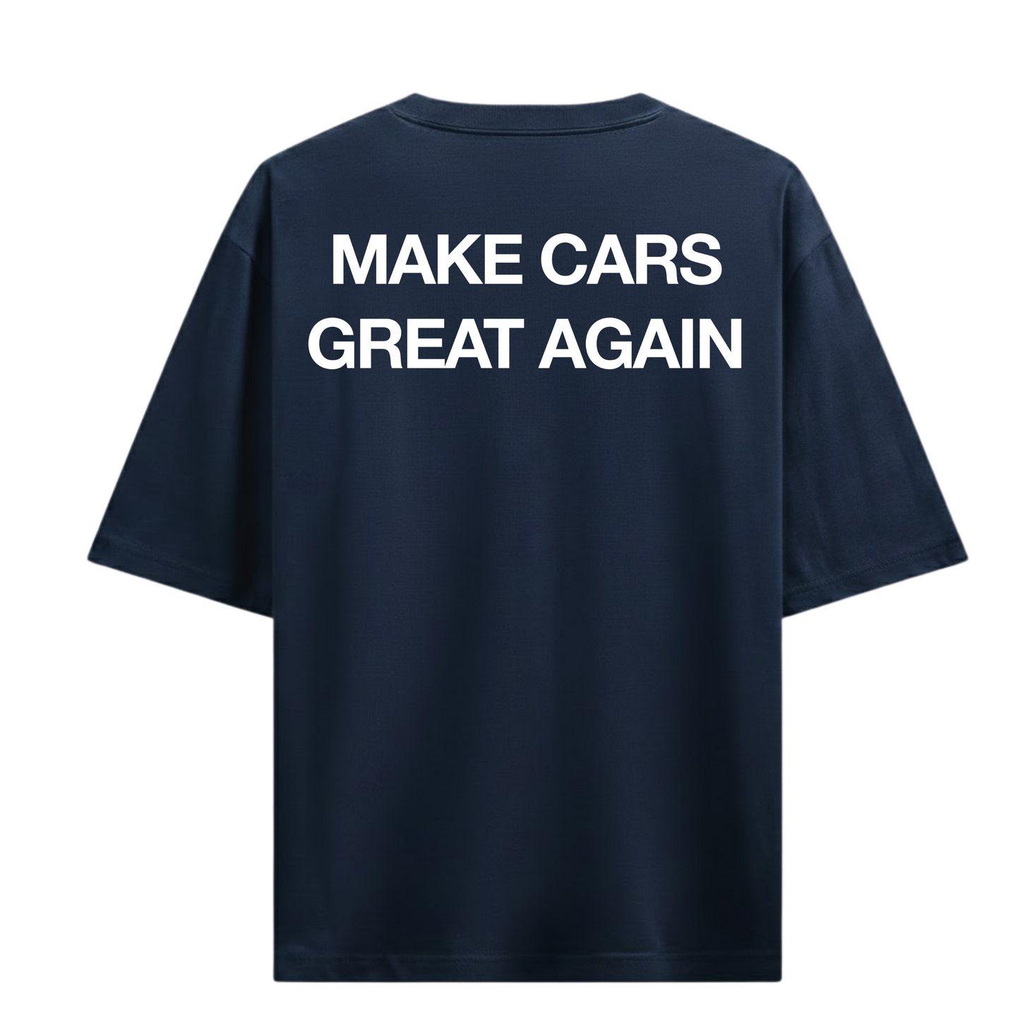 MAKE CARS GREAT AGAIN BLUE OVERSIZED T-SHIRT