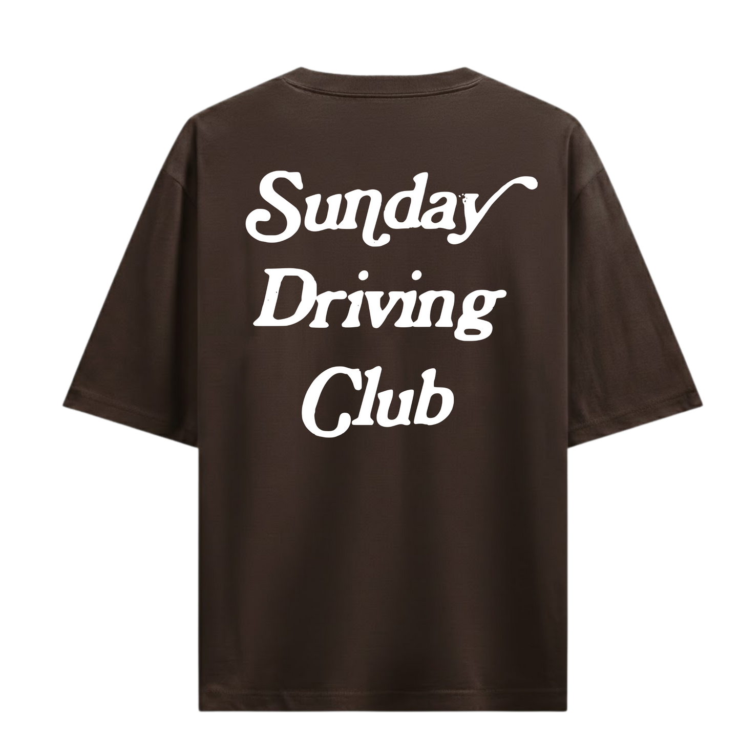 SUNDAY DRIVING CLUB BROWN OVERSIZED T-SHIRT