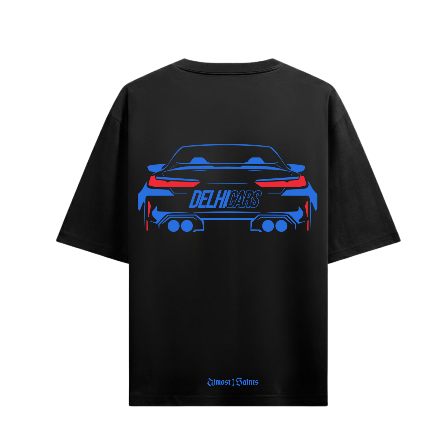 DELHI CARS CUSTOM M8 BLACK OVERSIZED T-SHIRT