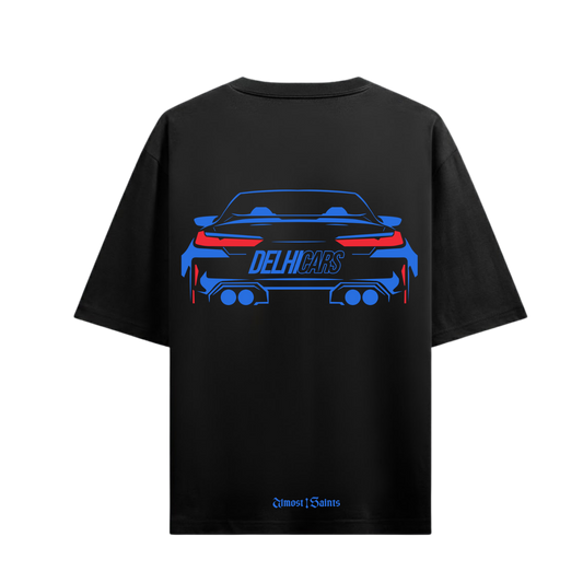 DELHI CARS CUSTOM M8 BLACK OVERSIZED T-SHIRT
