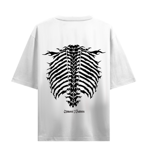 SKELETON WHITE OVERSIZED T-SHIRT