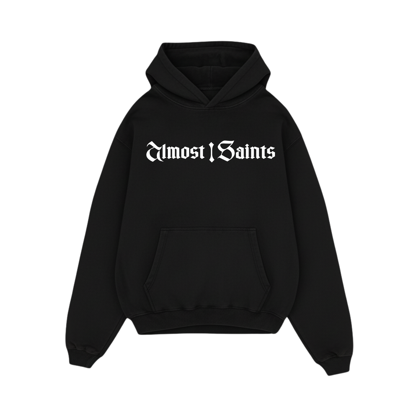 Almost Saints Basics 1.0 Black Oversized Hoodie