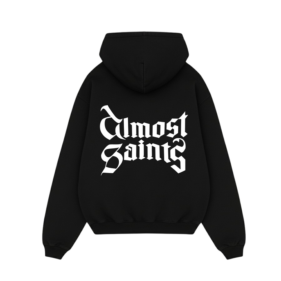 Almost Saints Basics 2.0 Black Oversized Hoodie
