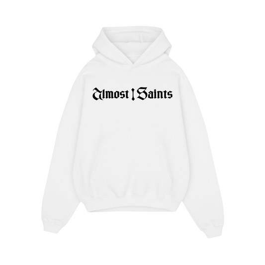Almost Saints Basics 1.0 White Oversized Hoodie