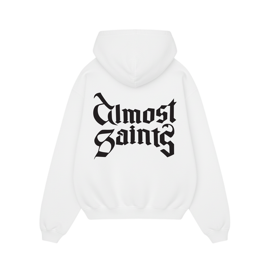 Almost Saints Basics 2.0 White Oversized Hoodie