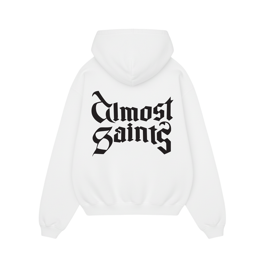Almost Saints Basics 2.0 White Oversized Hoodie