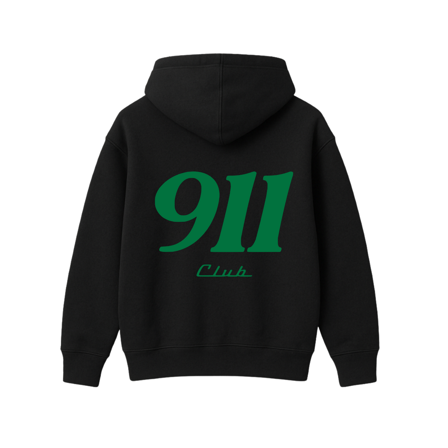 911 CLUB BLACK OVERSIZED HOODIE