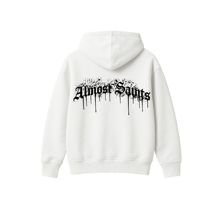 DRIP WHITE OVERSIZED HOODIE