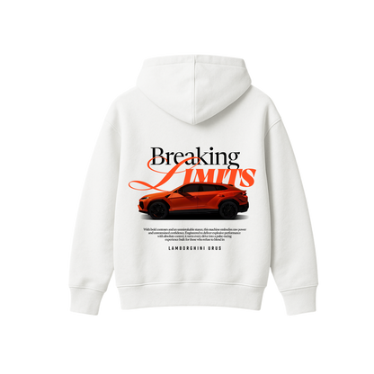 BREAKING LIMITS ORANGE OVERSIZED HOODIE