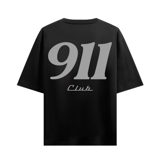 911 RACING CLUB BLACK OVERSIZED T-SHIRT