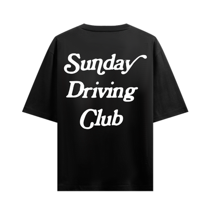 SUNDAY DRIVING CLUB BLACK OVERSIZED T-SHIRT