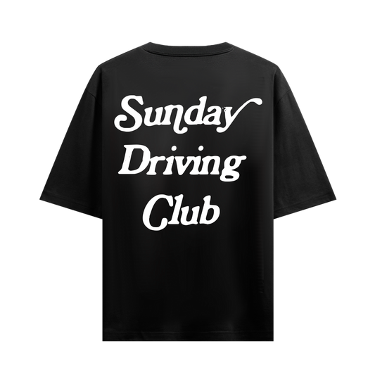SUNDAY DRIVING CLUB BLACK OVERSIZED T-SHIRT
