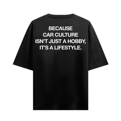 CAR CULTURE LIFESTYLE BLACK OVERSIZED T-SHIRT