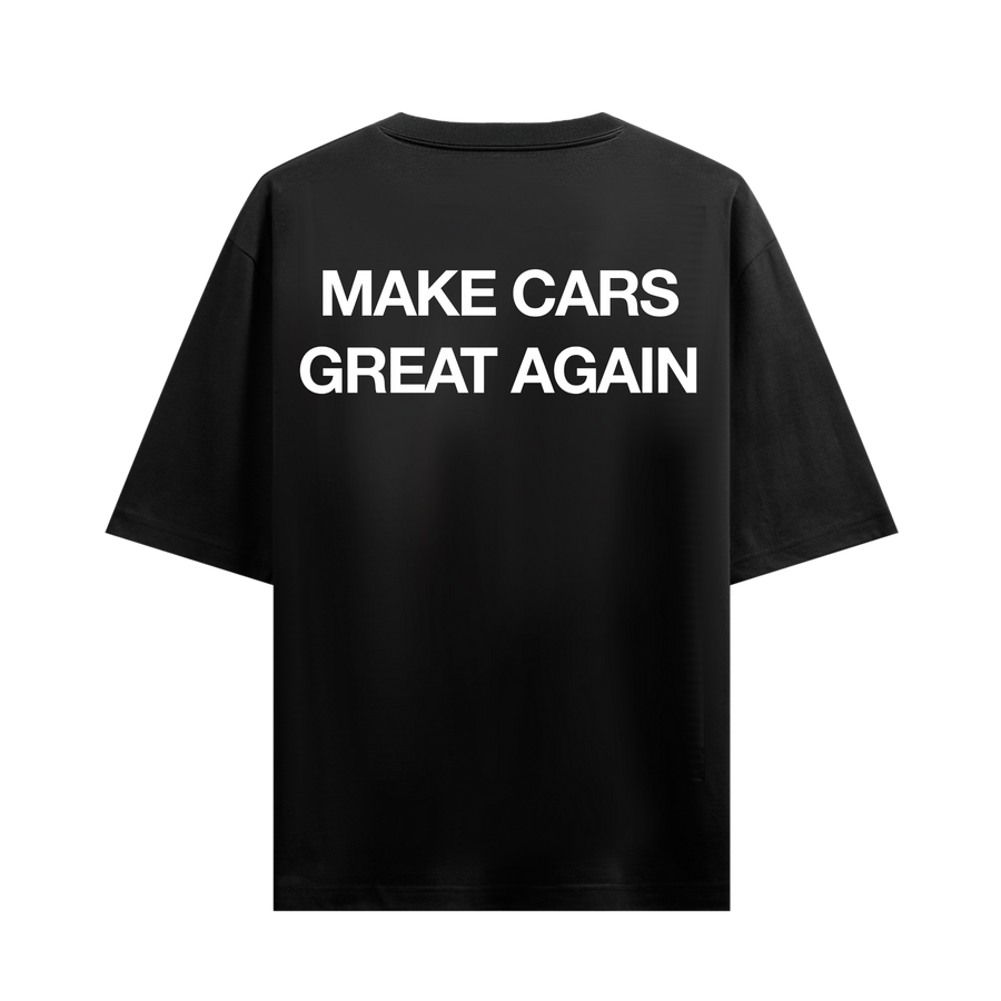 MAKE CARS GREAT AGAIN BLACK OVERSIZED T-SHIRT