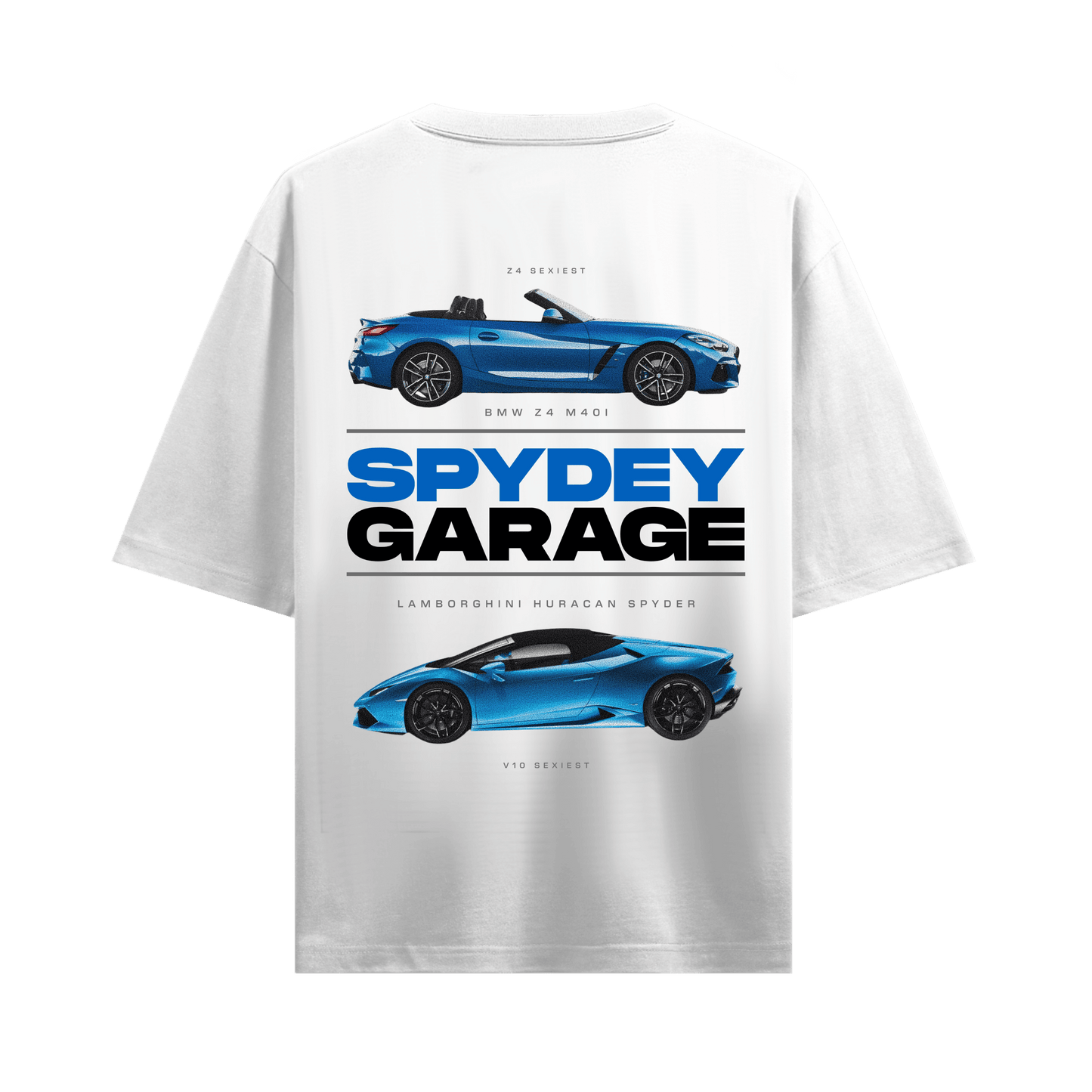CUSTOM LAMBORGHINI Z4 WHITE OVERSIZED T-SHIRT