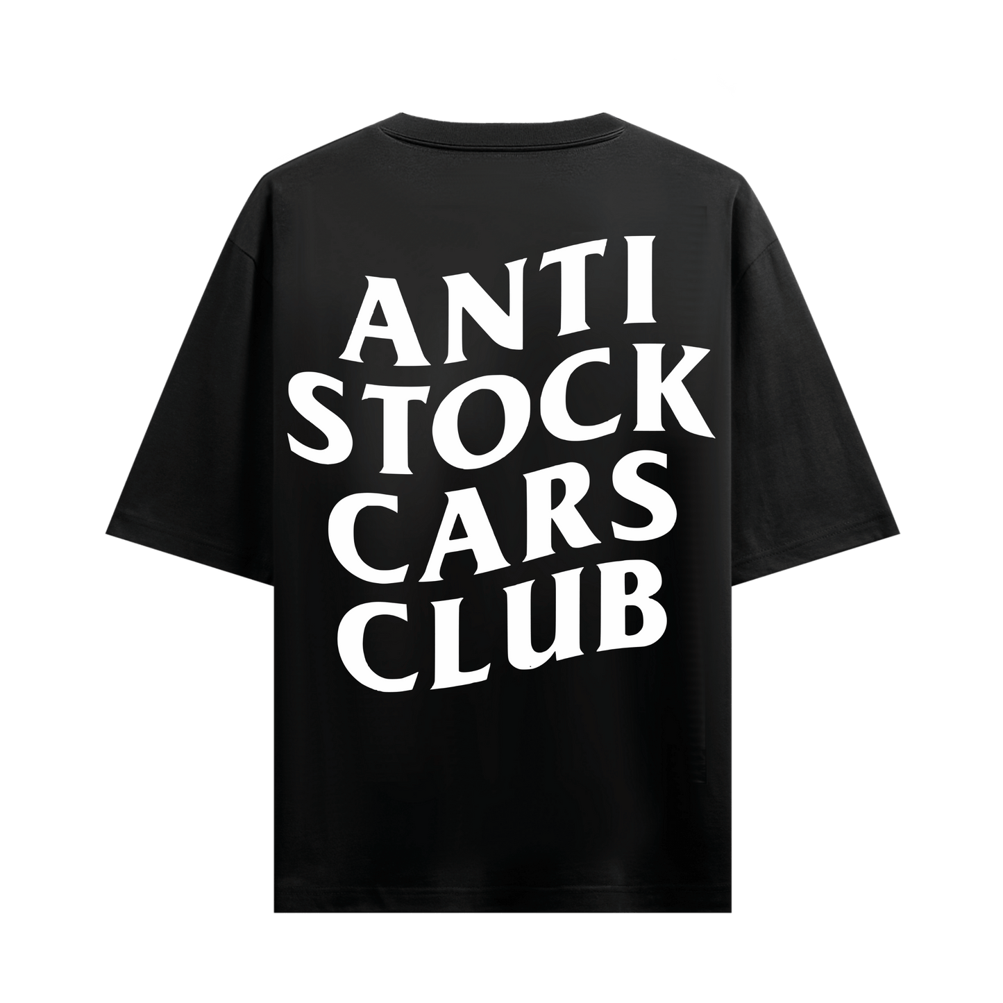 ANTI STOCK CARS CLUB BLACK OVERSIZED T-SHIRT