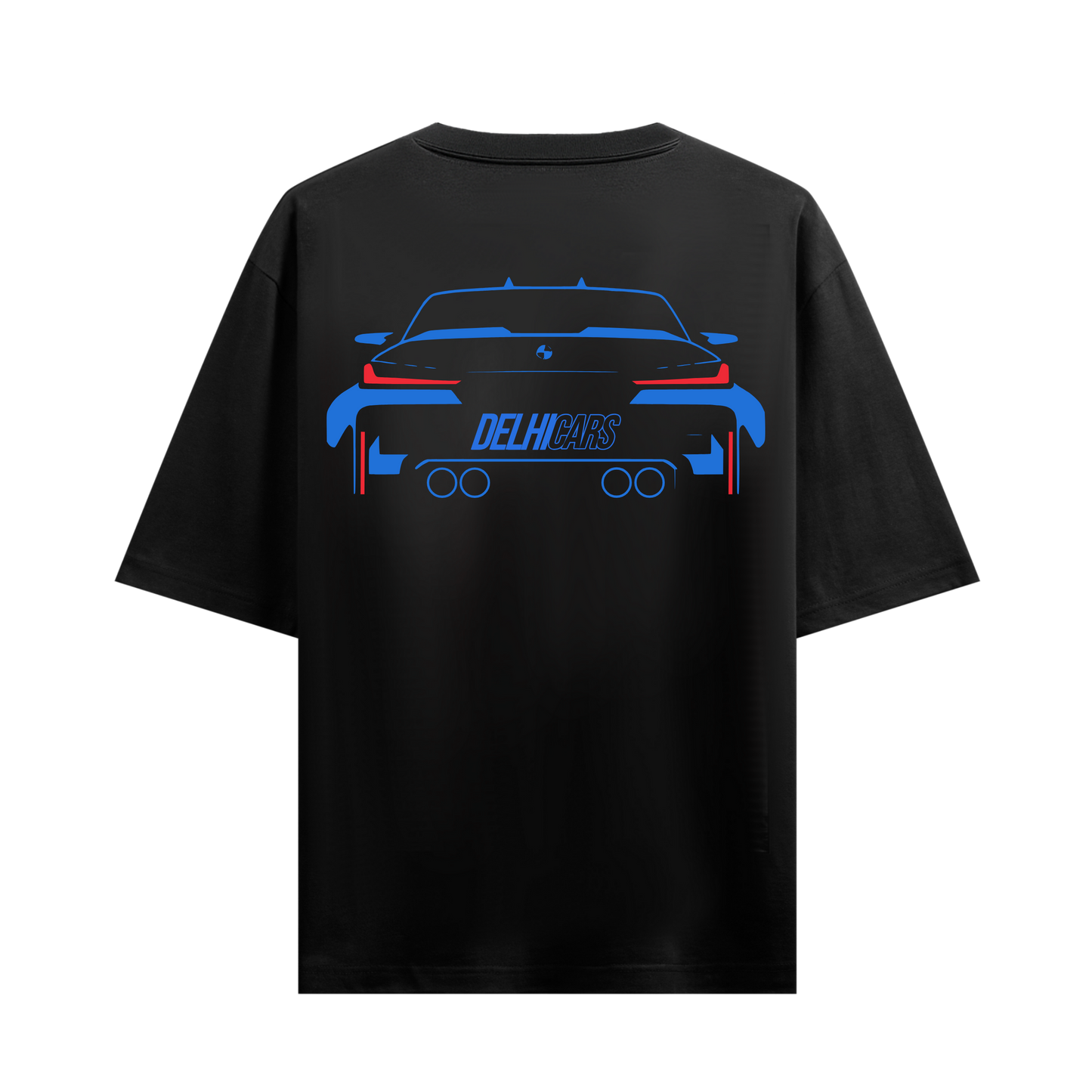 DELHI CARS BLACK OVERSIZED T-SHIRT