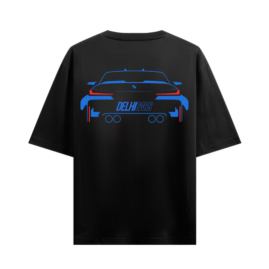 DELHI CARS BLACK OVERSIZED T-SHIRT