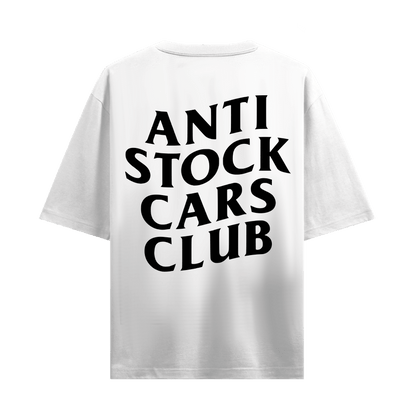 ANTI STOCK CARS CLUB WHITE OVERSIZED T-SHIRT