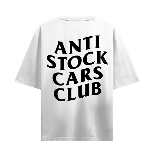 ANTI STOCK CARS CLUB WHITE OVERSIZED T-SHIRT