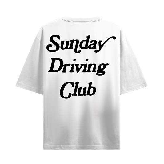 SUNDAY DRIVING CLUB WHITE OVERSIZED T-SHIRT
