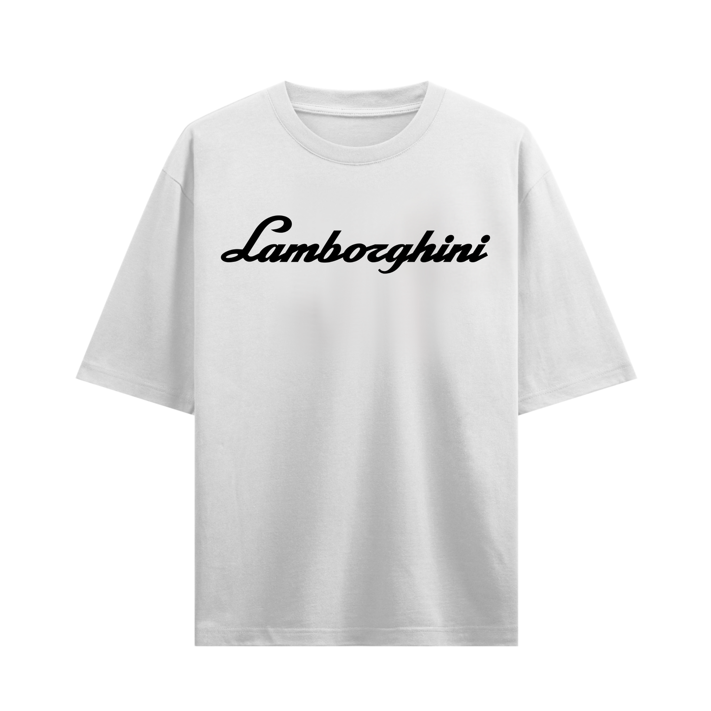 FOCUSED POWER LAMBORGHINI HURACAN SPYDER WHITE OVERSIZED T-SHIRT