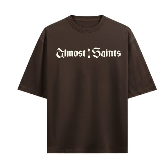 ANTI STOCK CARS CLUB BROWN OVERSIZED T-SHIRT
