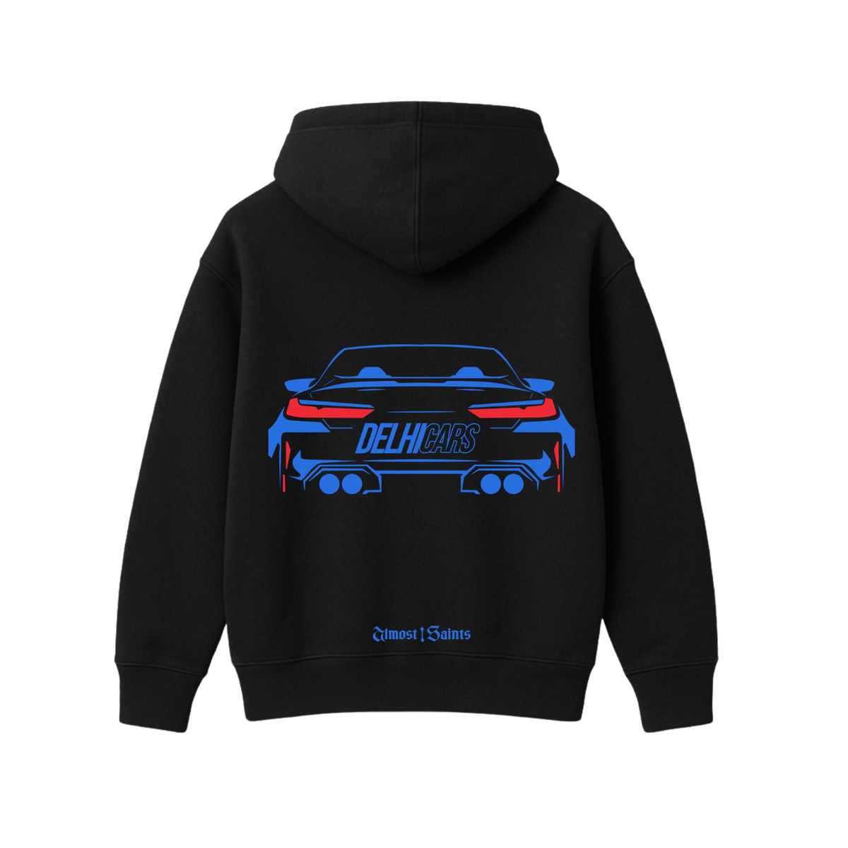 DELHI CARS CUSTOM M8 BLACK OVERSIZED HOODIE