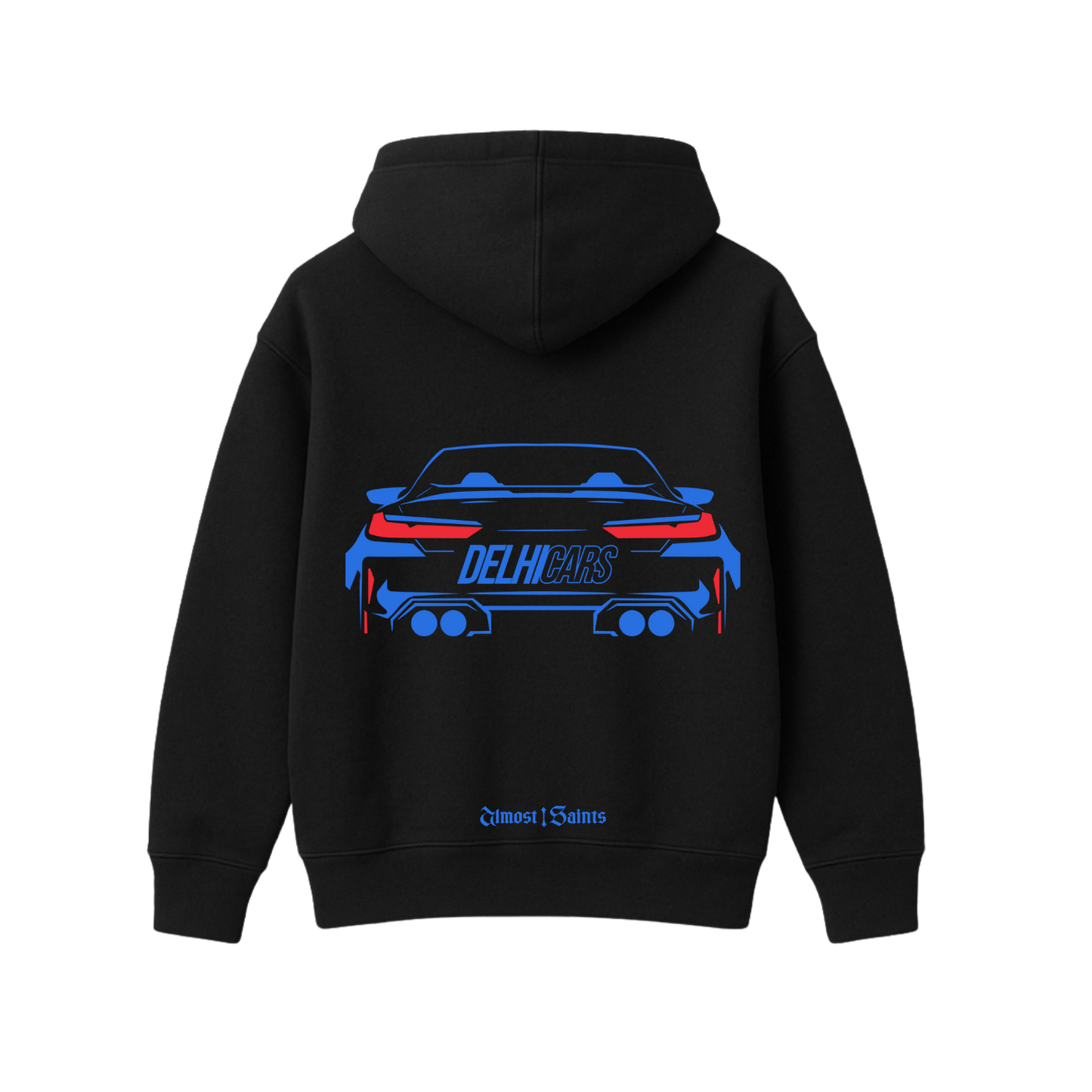 DELHI CARS CUSTOM M8 BLACK OVERSIZED HOODIE