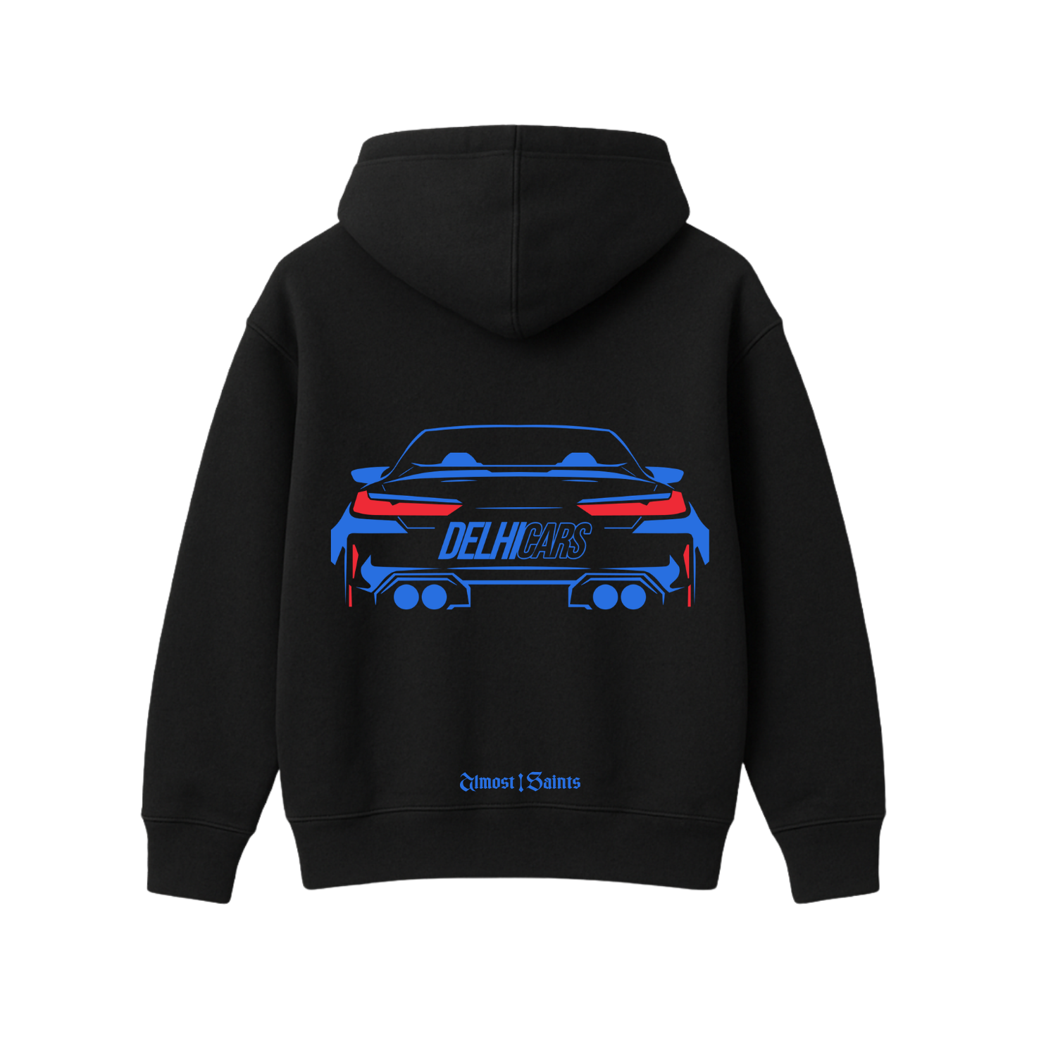 DELHI CARS CUSTOM M8 BLACK OVERSIZED HOODIE