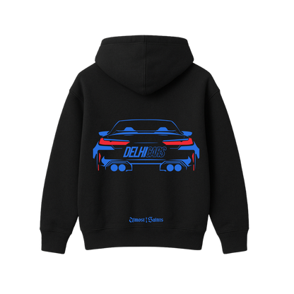 DELHI CARS CUSTOM M8 BLACK OVERSIZED HOODIE